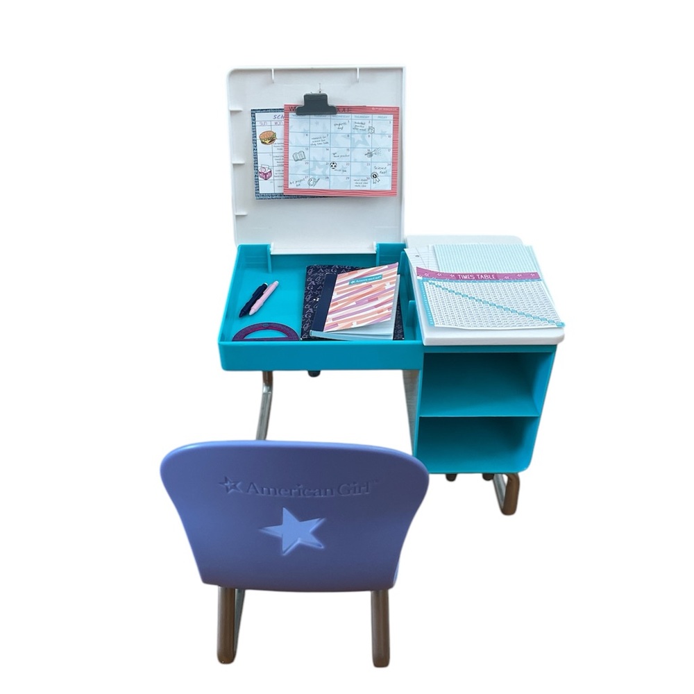 American Girl Doll Desk and Accessories